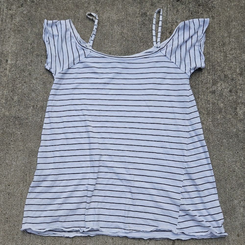 Billabong striped tee shirt top large